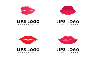 Lips logo beauty , sexy lips vector illustration V12