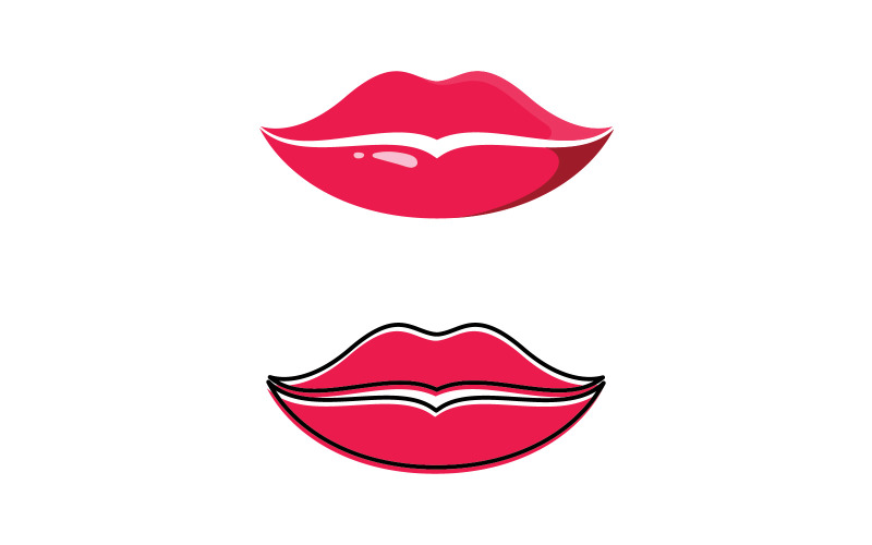 Lips logo beauty , sexy lips vector illustration V3 Logo Template
