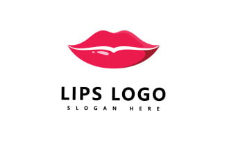 Lips logo beauty , sexy lips vector illustration V4