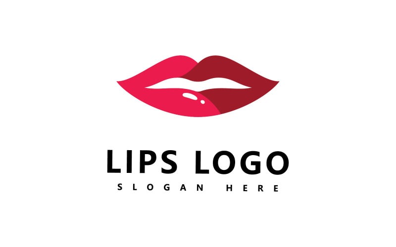 Lips logo beauty , sexy lips vector illustration V6 Logo Template