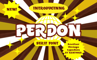 Perdon - Serif Style Font