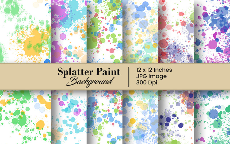 Abstract paint splatter texture background and grunge splatter digital paper Background