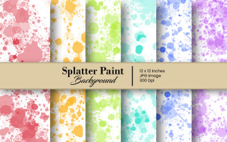 Abstract paint splatter texture background. ink splatter digital paper
