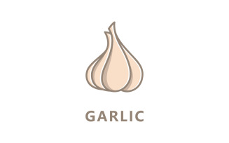 Garlic logo icon vector illustration V10