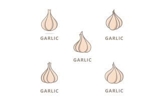 Garlic logo icon vector illustration V13