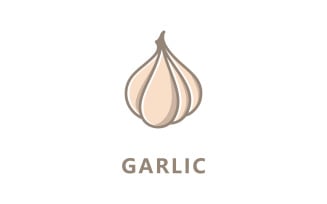 Garlic logo icon vector illustration V5