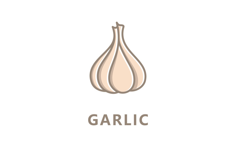 Garlic logo icon vector illustration V6 Logo Template