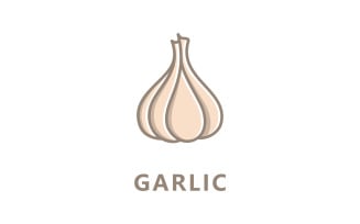 Garlic logo icon vector illustration V6