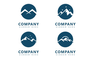 Mountain logo icon desain vektor template V14
