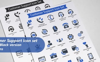 Customer Support Icon Set