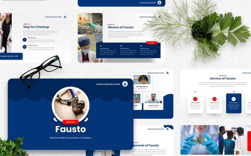 Fausto - Medical Googleslide Template Google Slide