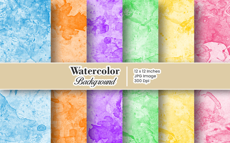 Hand paint Watercolor digital paper and splatter texture background Background
