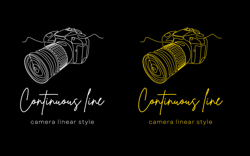 Film Camera Linear Style Logo Logo Template