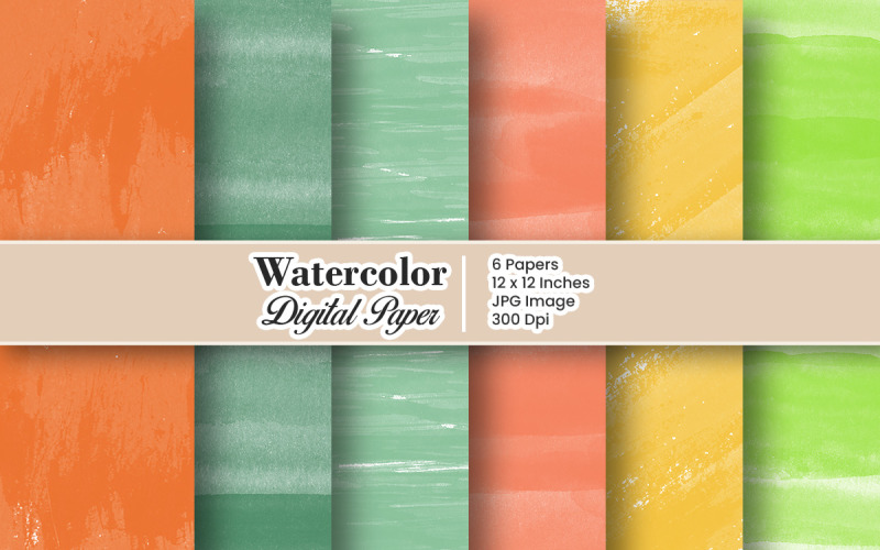 Hand painted watercolor pastel texture background or digital paper Background