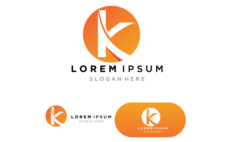 K logo icon illustration design template v4 Logo Template