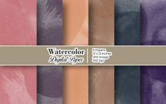 Watercolor digital paper or Paint splatter texture background. colorful splashing background