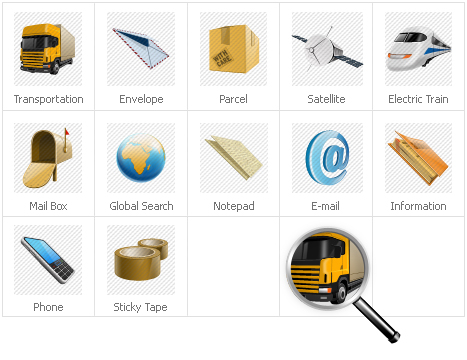Delivery Services Iconset Template Icon Set