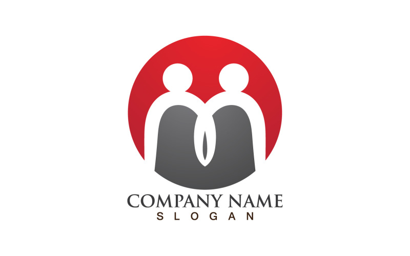 Human caracter health success people star business template design v21 Logo Template
