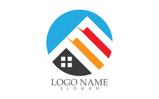 Property home house sell and rental logo vector design v27