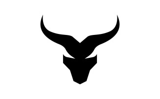 Bull horn logo symbols vector V10