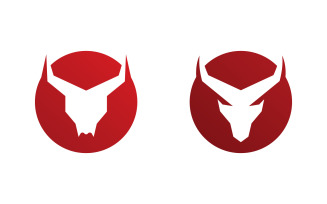Bull horn logo symbols vector V10.