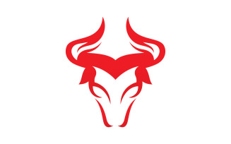 Bull horn logo symbols vector V1
