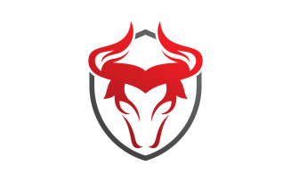 Bull horn logo symbols vector V2