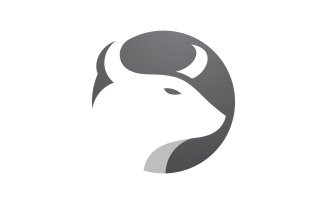 Bull horn logo symbols vector V3