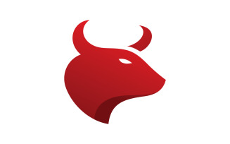 Bull horn logo symbols vector V4