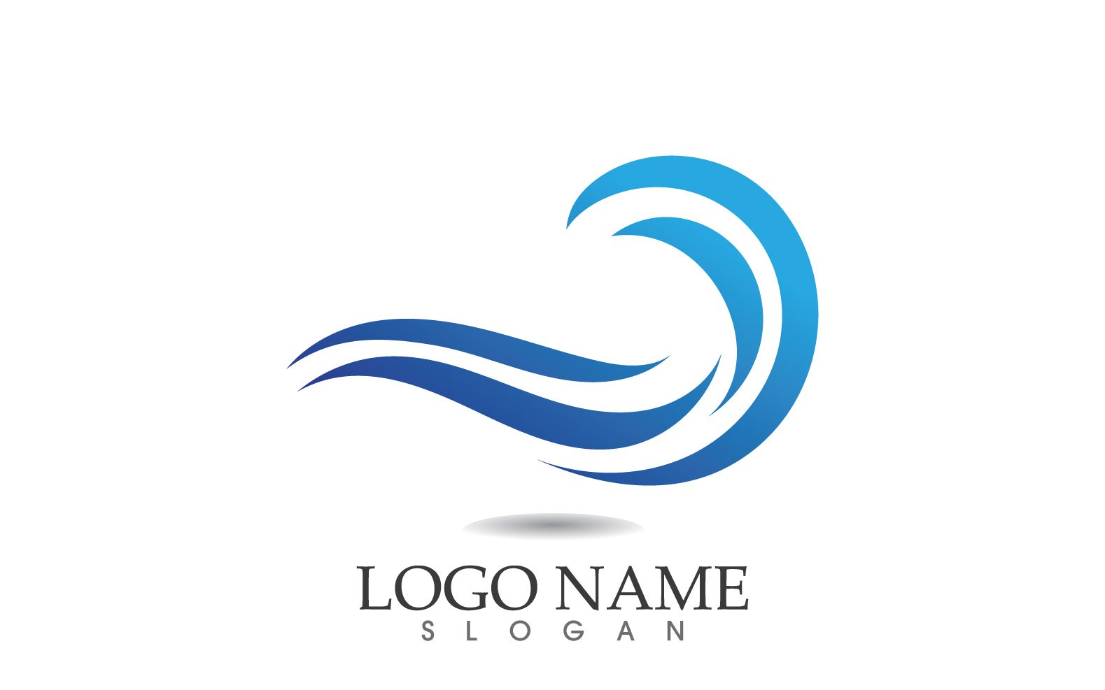 Template #314621 Wave Sea Webdesign Template - Logo template Preview