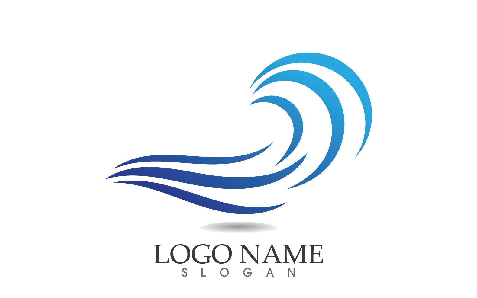 Template #314623 Wave Sea Webdesign Template - Logo template Preview