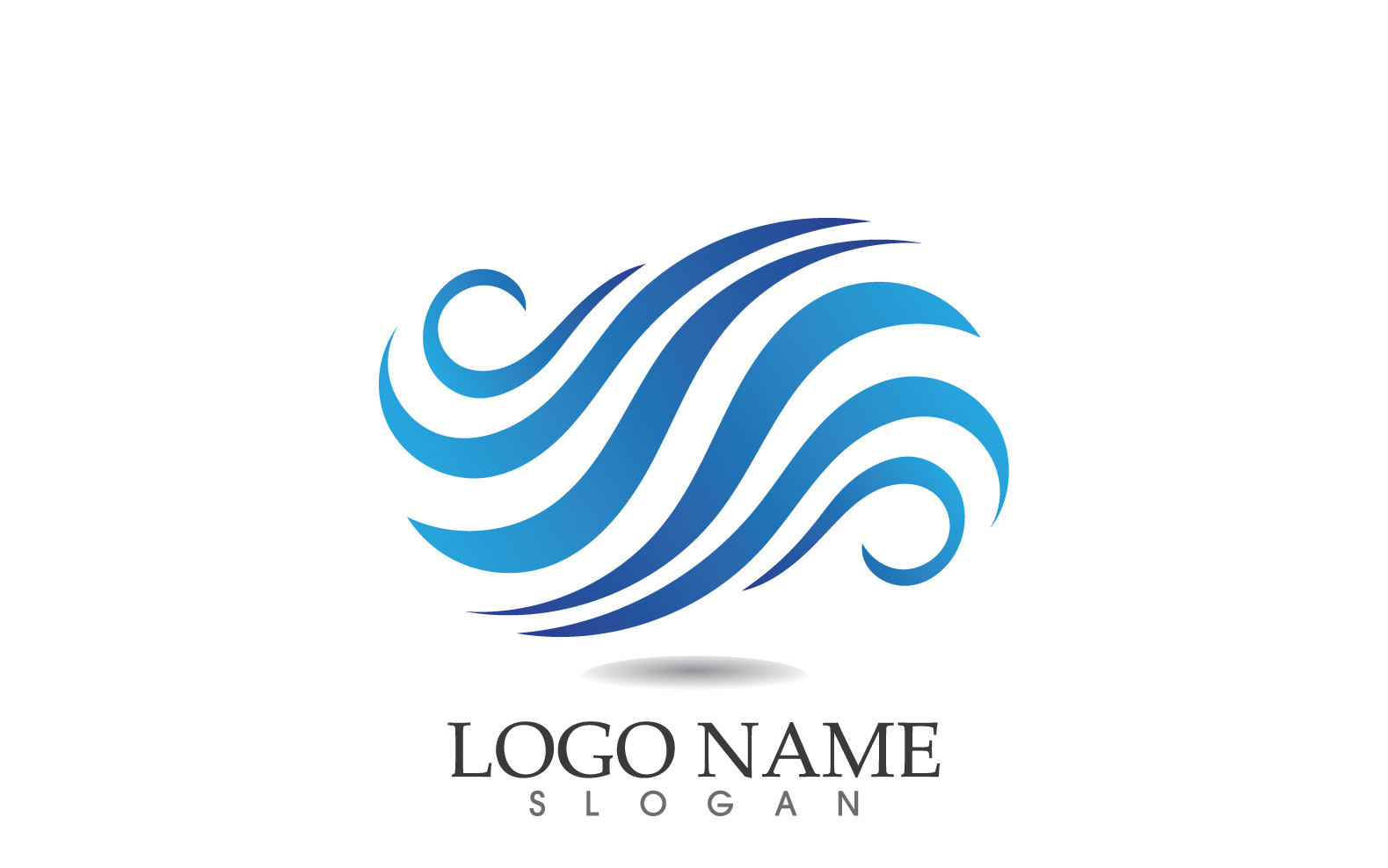 Template #314646 Wave Sea Webdesign Template - Logo template Preview