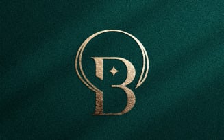 Elegant Minimalist Beauty Logo Cosmetic Letter B