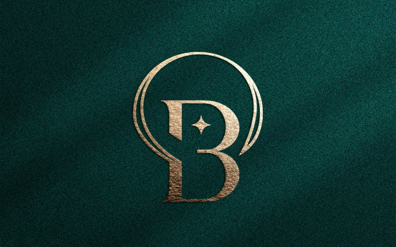 Elegant Minimalist Beauty Logo Cosmetic Letter B Logo Template