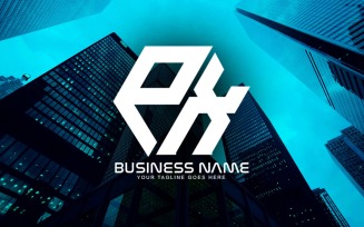 Professional Polygonal PX Letter Logo Design For Your Business - Brand Identity