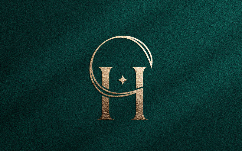 Elegant Minimalist Beauty Logo Cosmetic Letter H Logo Template