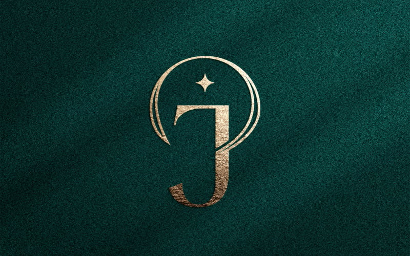 Elegant Minimalist Beauty Logo Cosmetic Letter J Logo Template