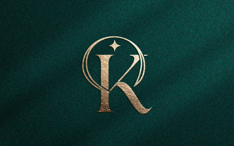 Elegant Minimalist Beauty Logo Cosmetic Letter K Logo Template