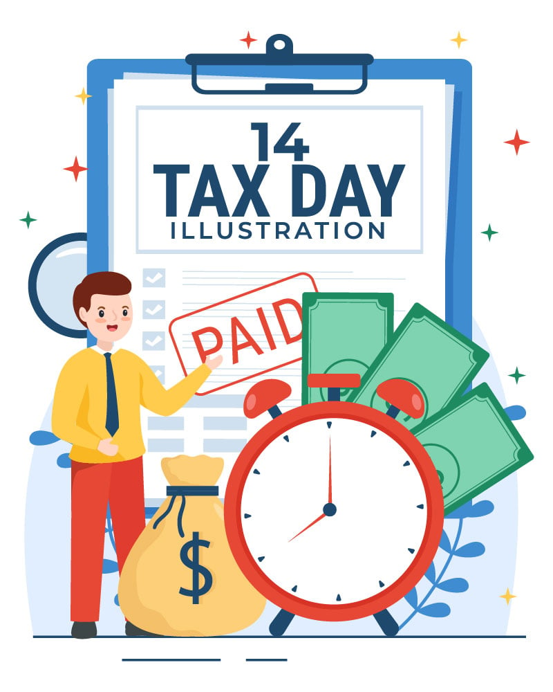 Kit Graphique #314962 Tax Day Divers Modles Web - Logo template Preview