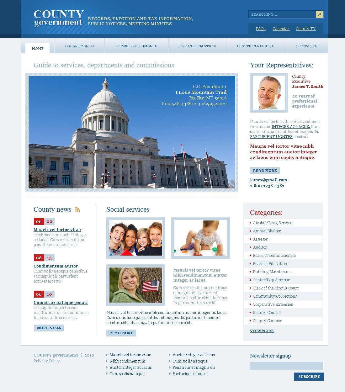 Government Website Template 31571