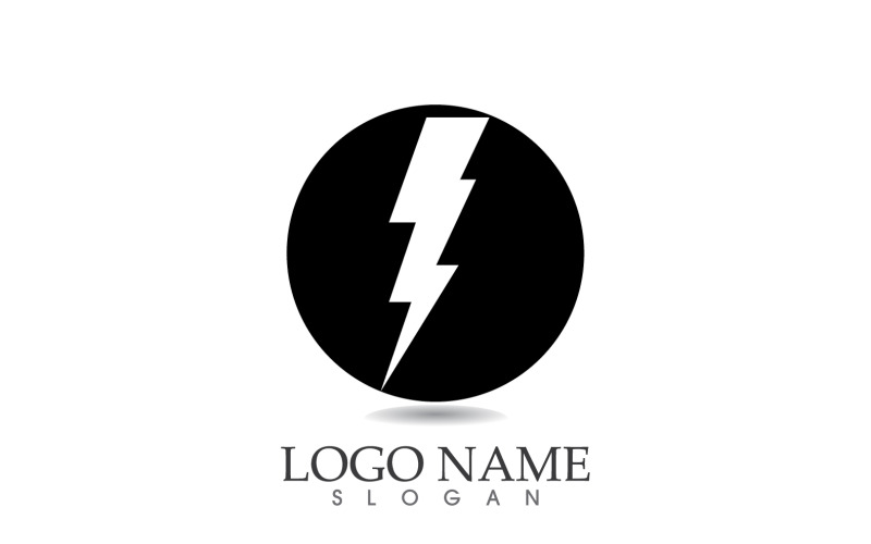 Thunderbolt lightning desisgn logo vector v21 Logo Template