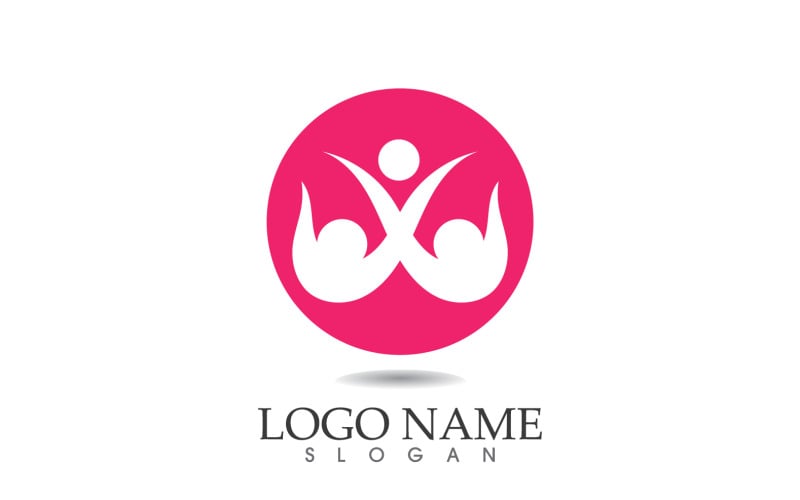 Family people love care team help logo vector v2 Logo Template