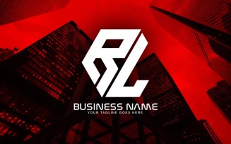 Professional Polygonal RL Letter Logo Design For Your Business - Brand Identity