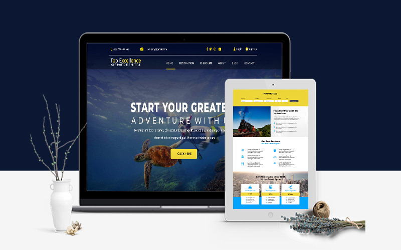 Travel And Tour Agency Website Template Corporate Identity