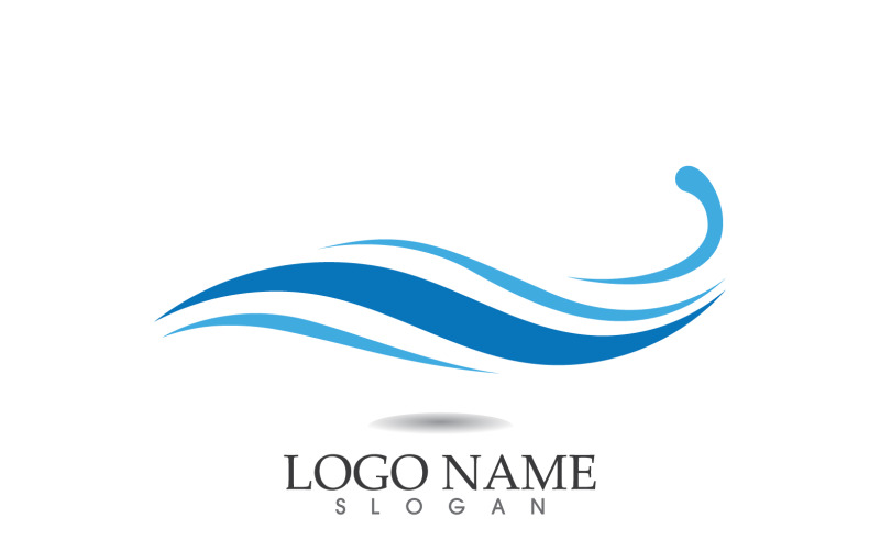 Wave water logo and symbol vector v3 Logo Template