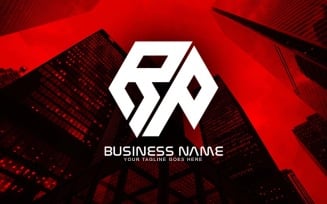 Professional Polygonal RP Letter Logo Design For Your Business - Brand Identity