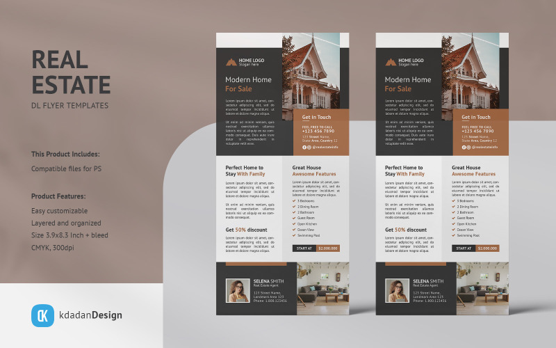 Real Estate DL Flyers Vol 47 Corporate Identity