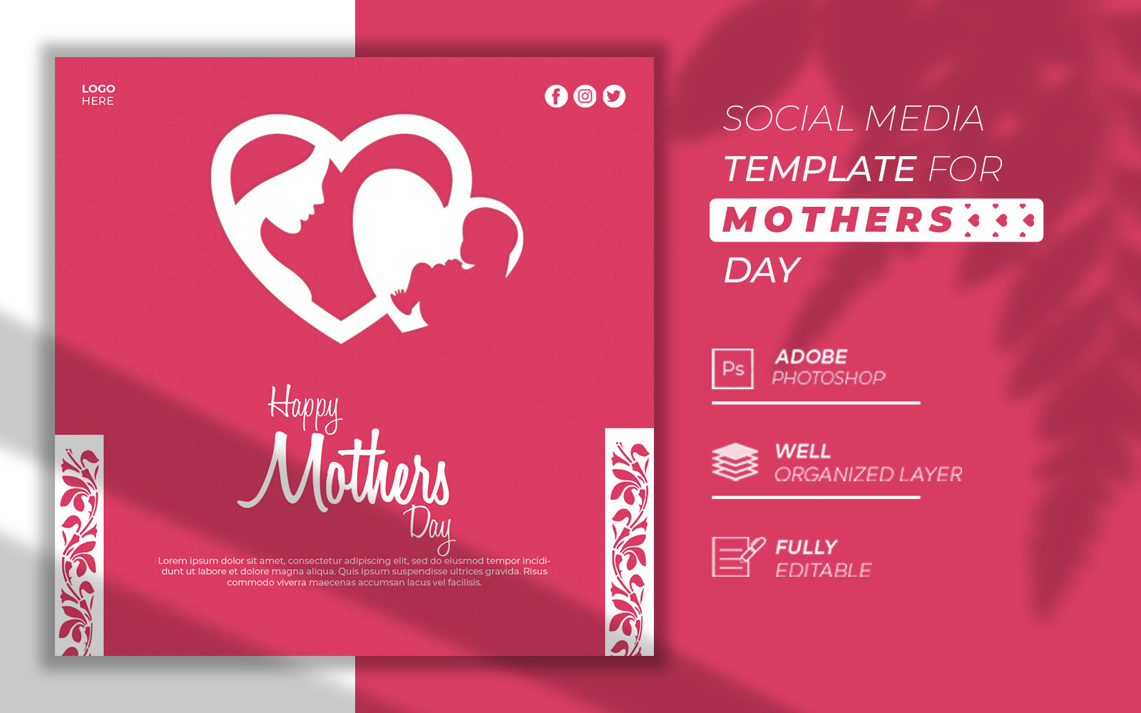 Kit Graphique #315305 Mamans Jour Divers Modles Web - Logo template Preview