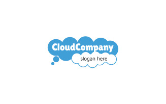 Cloud Logo Clear Shape Easy Identicable Logo