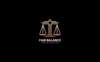 Fair Balance Line Art Logo